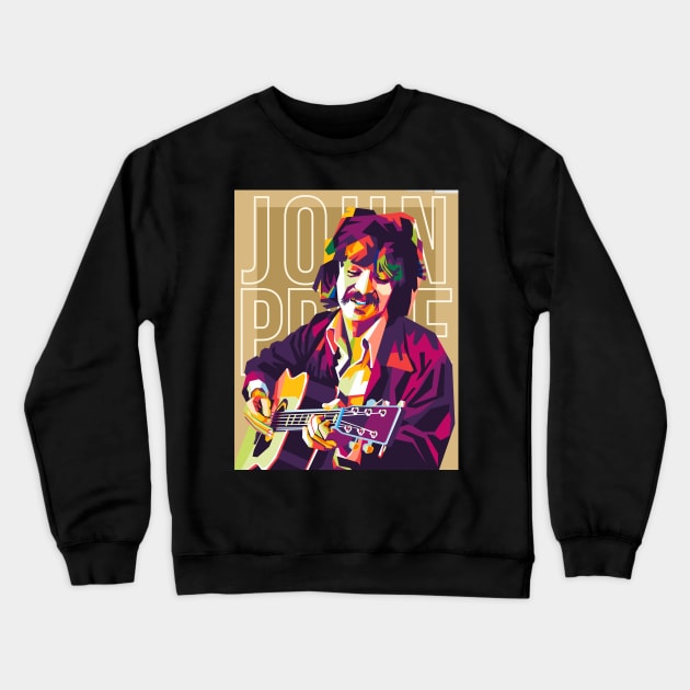 john prine Crewneck Sweatshirt by cool pop art house